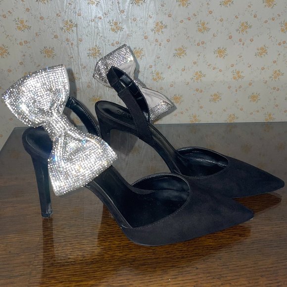 Aminah Abdul Jillil for INC Forever Your Girl Bow Slingback Pumps Macy's - Picture 3 of 12